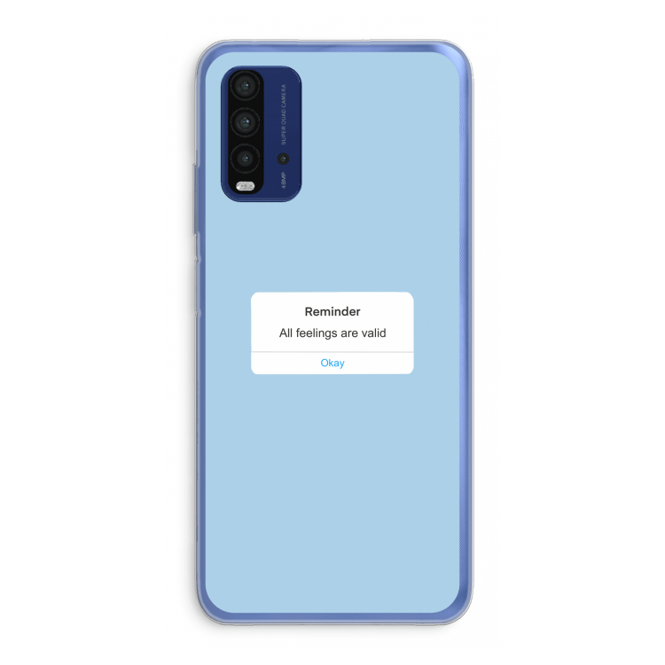 Reminder: Xiaomi Redmi 9T Transparant Hoesje