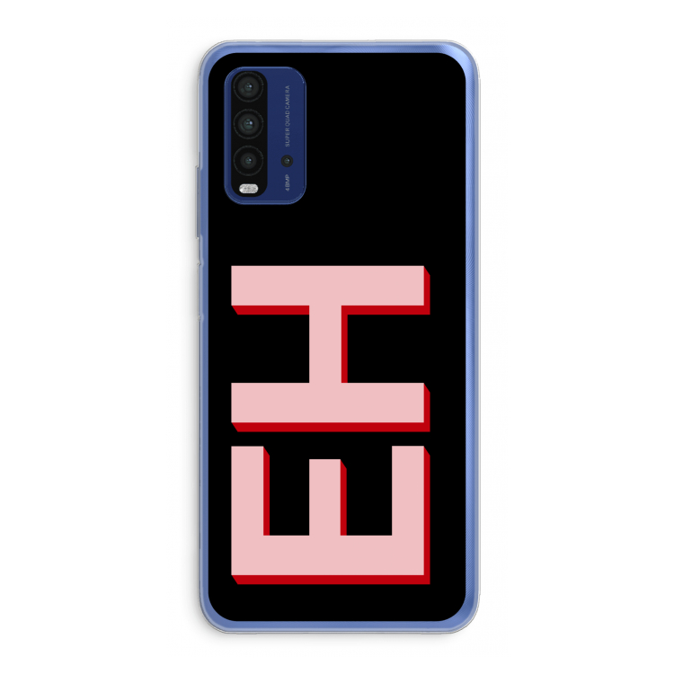 Monogram: Xiaomi Redmi 9T Transparant Hoesje