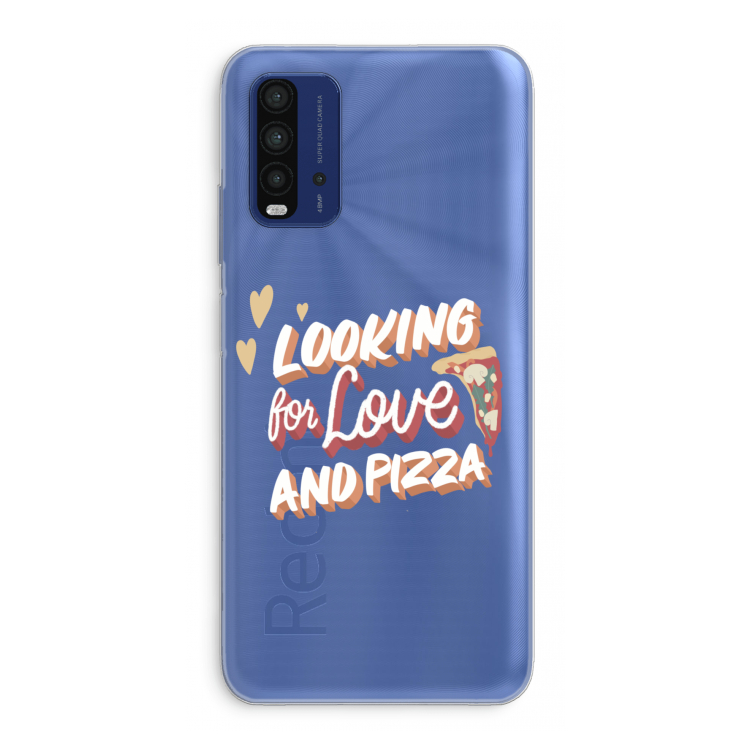 Pizza is the answer: Xiaomi Redmi 9T Transparant Hoesje