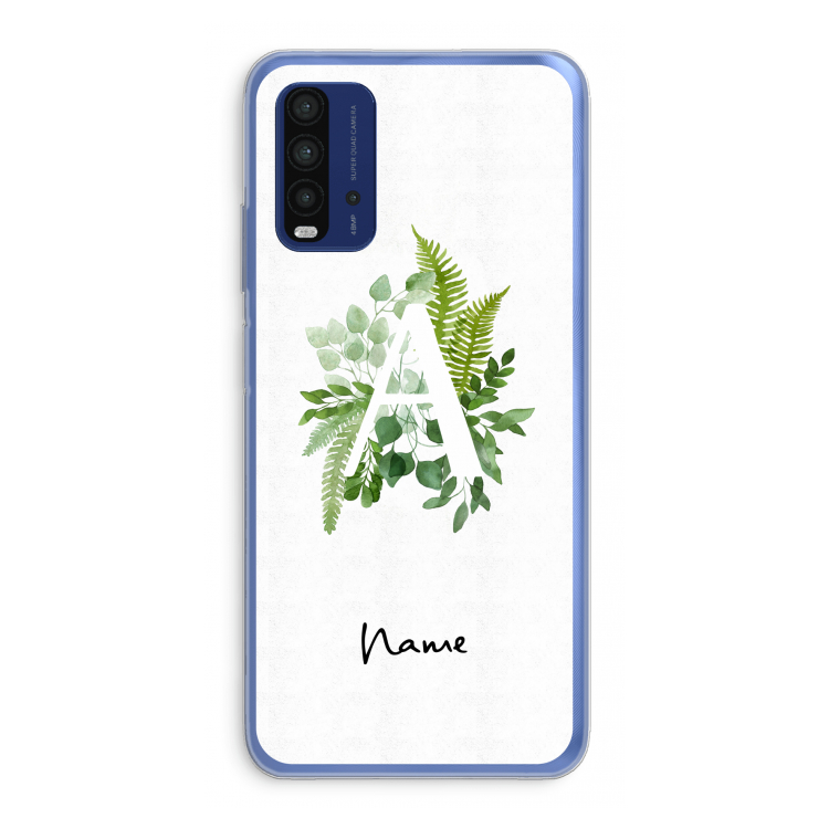 Green Brush: Xiaomi Redmi 9T Transparant Hoesje