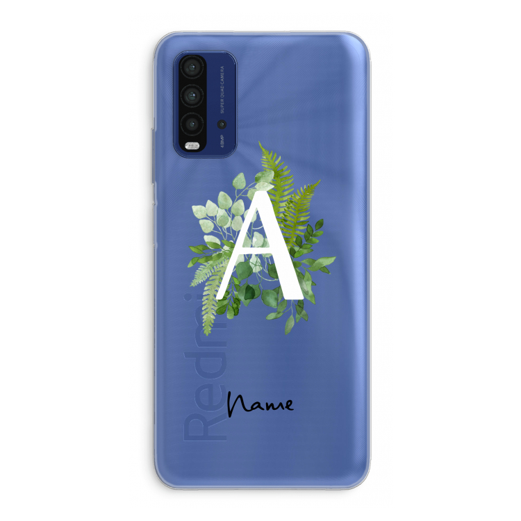 Green Brush: Xiaomi Redmi 9T Transparant Hoesje