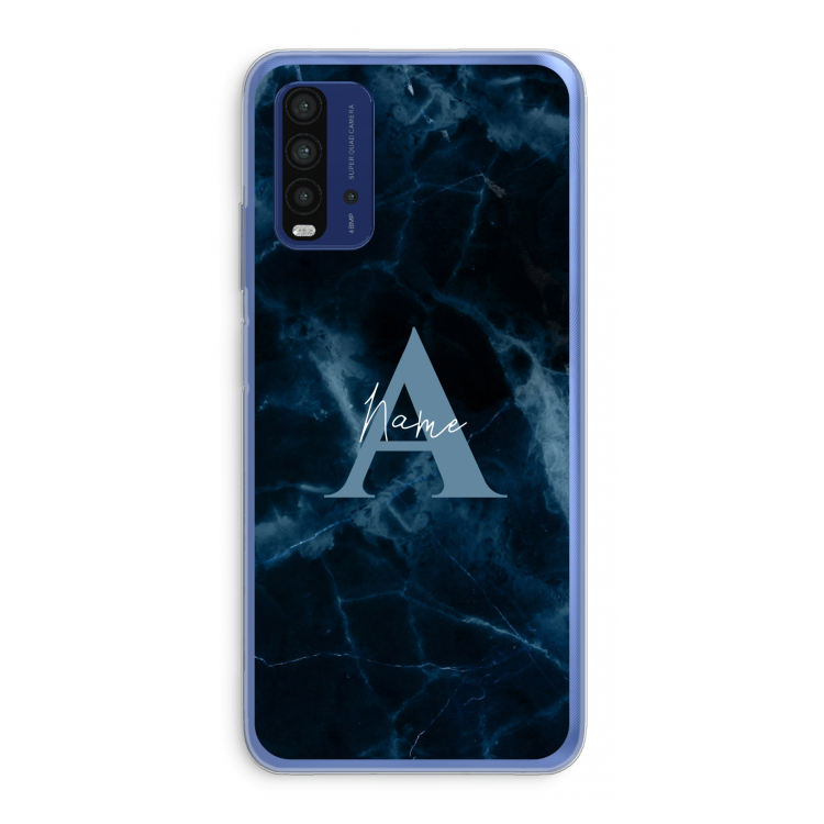 Midnight Marble: Xiaomi Redmi 9T Transparant Hoesje