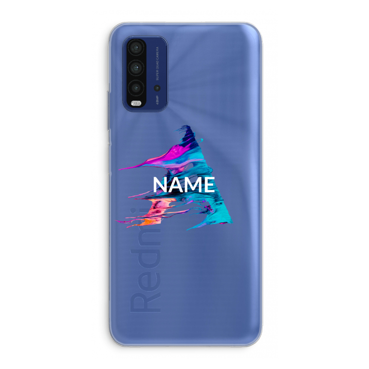 Abstract Spectrum: Xiaomi Redmi 9T Transparant Hoesje