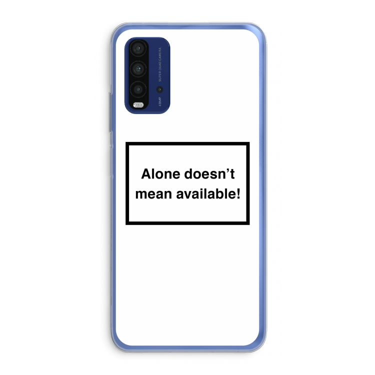 Alone: Xiaomi Redmi 9T Transparant Hoesje