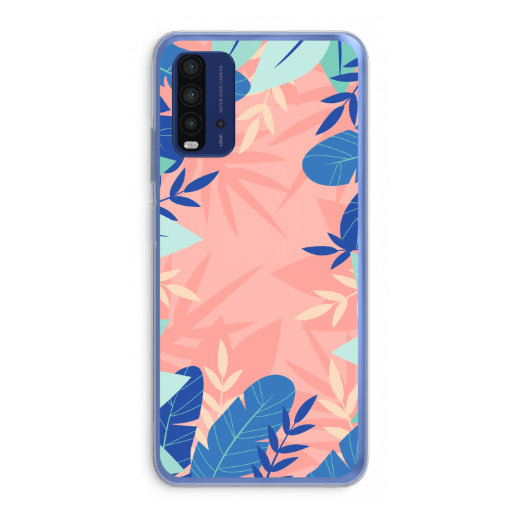 Tropisch: Xiaomi Redmi 9T Transparant Hoesje