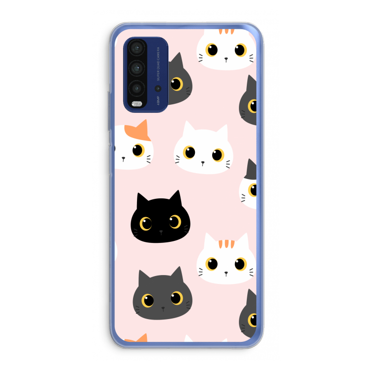 Katten: Xiaomi Redmi 9T Transparant Hoesje