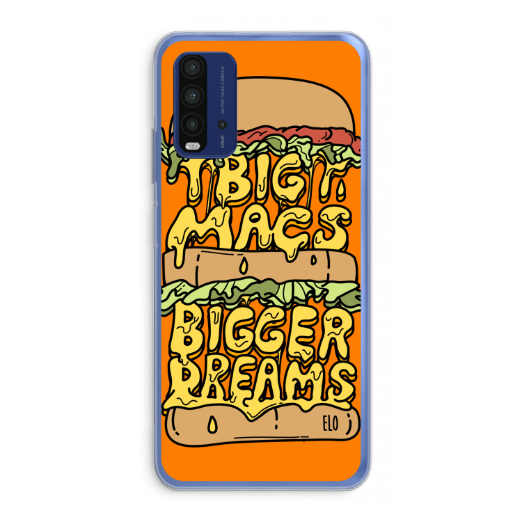 Big Macs Bigger Dreams: Xiaomi Redmi 9T Transparant Hoesje