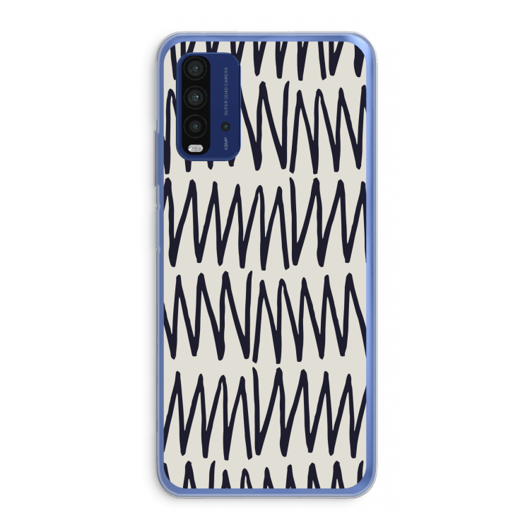 Marrakech Zigzag: Xiaomi Redmi 9T Transparant Hoesje