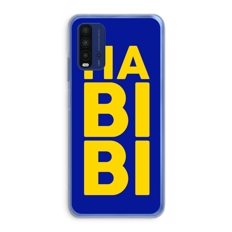 Habibi Blue: Xiaomi Redmi 9T Transparant Hoesje