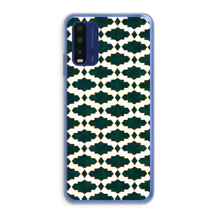 Moroccan tiles: Xiaomi Redmi 9T Transparant Hoesje