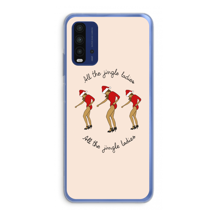 Jingle Ladies: Xiaomi Redmi 9T Transparant Hoesje