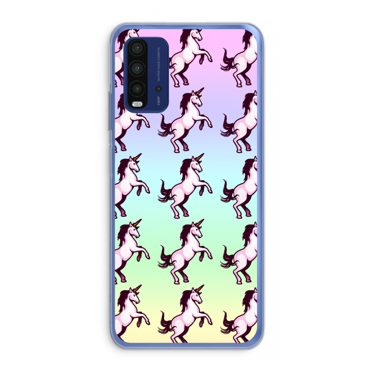 Musketon Unicorn: Xiaomi Redmi 9T Transparant Hoesje