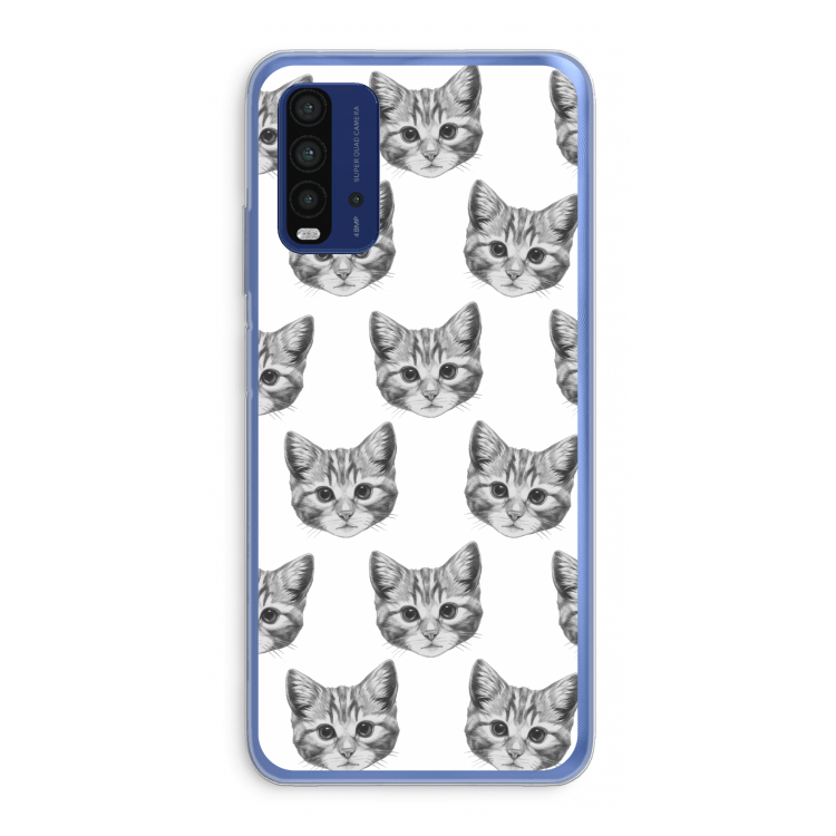 Kitten: Xiaomi Redmi 9T Transparant Hoesje