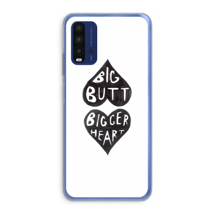 Big butt bigger heart: Xiaomi Redmi 9T Transparant Hoesje