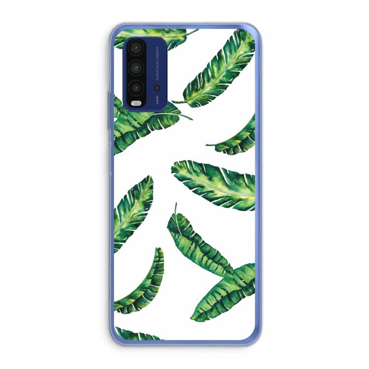 Lange bladeren: Xiaomi Redmi 9T Transparant Hoesje