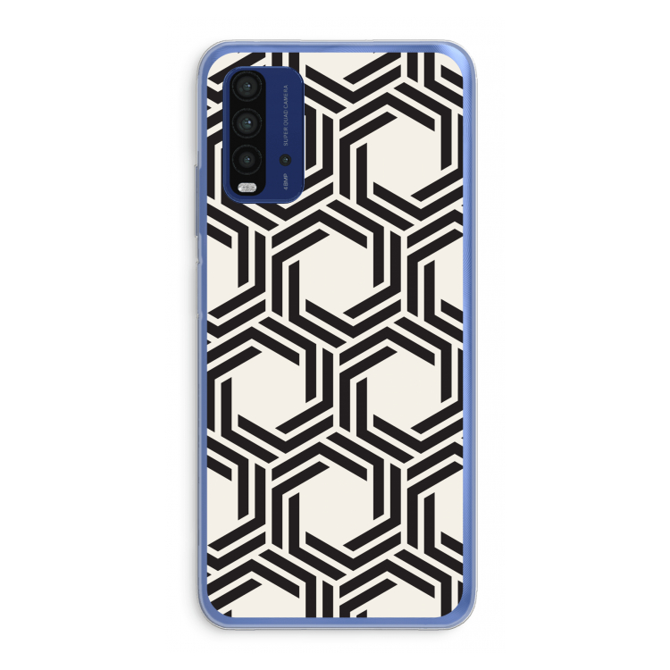 Geometrisch patroon: Xiaomi Redmi 9T Transparant Hoesje