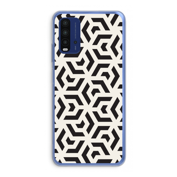 Crazy pattern: Xiaomi Redmi 9T Transparant Hoesje