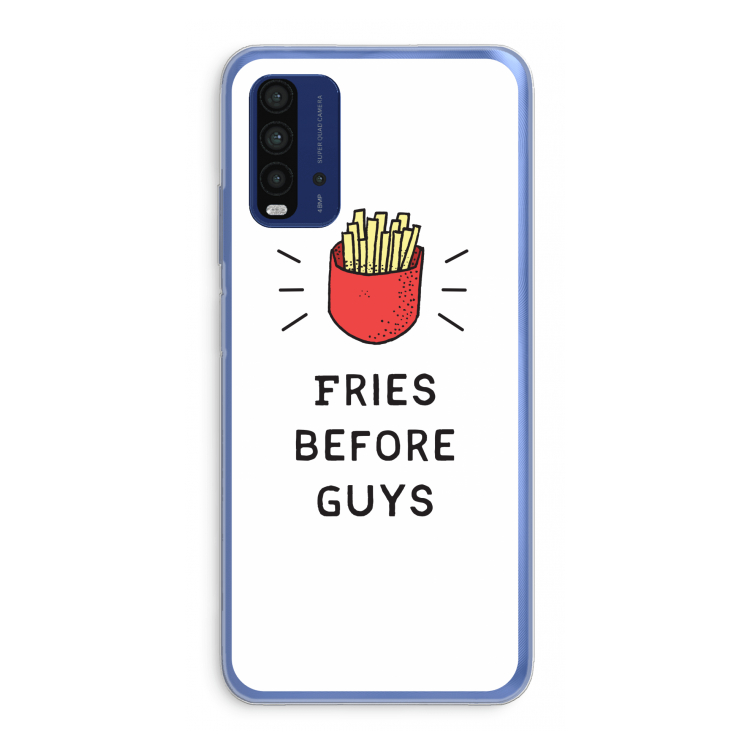 Fries before guys: Xiaomi Redmi 9T Transparant Hoesje