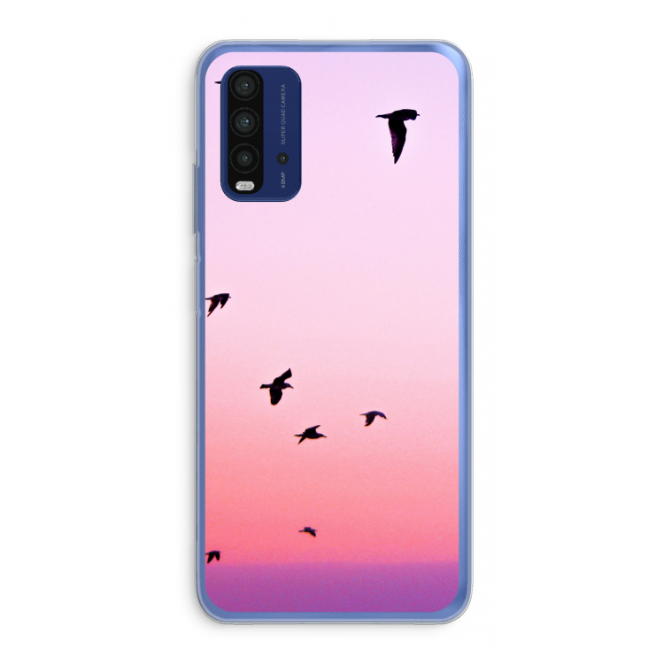 Fly away: Xiaomi Redmi 9T Transparant Hoesje