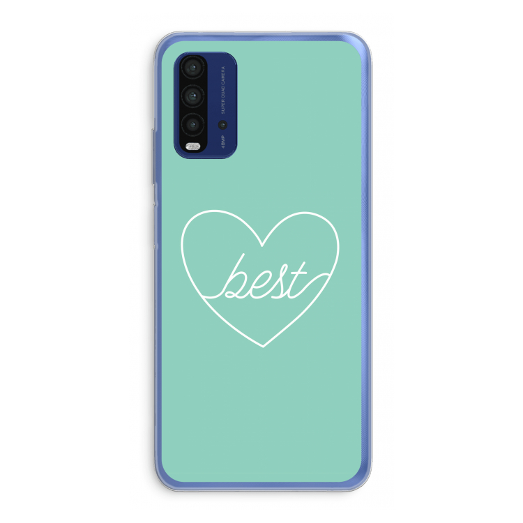 Best heart pastel: Xiaomi Redmi 9T Transparant Hoesje