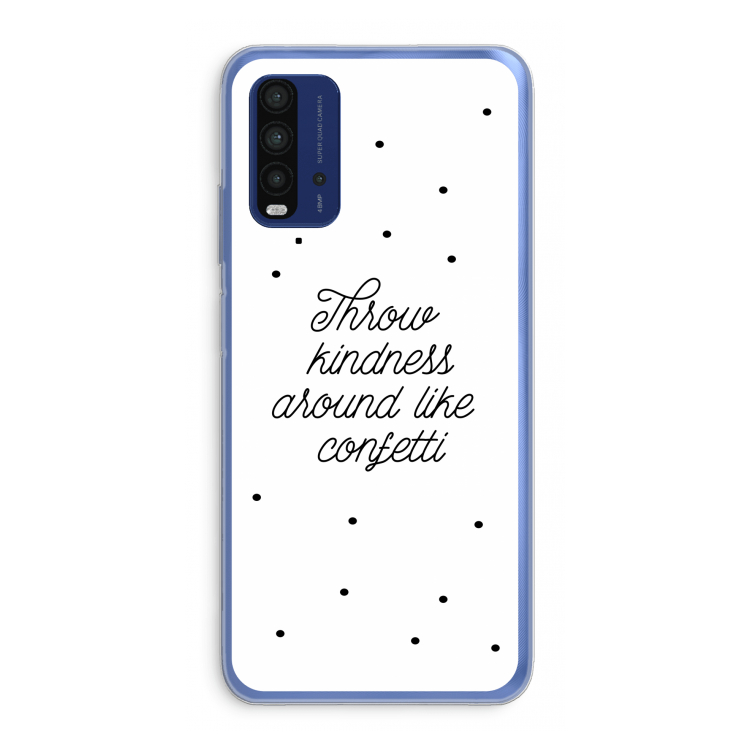 Confetti: Xiaomi Redmi 9T Transparant Hoesje