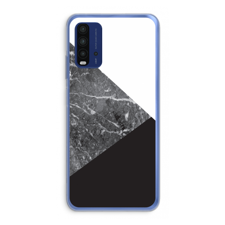 Combinatie marmer: Xiaomi Redmi 9T Transparant Hoesje