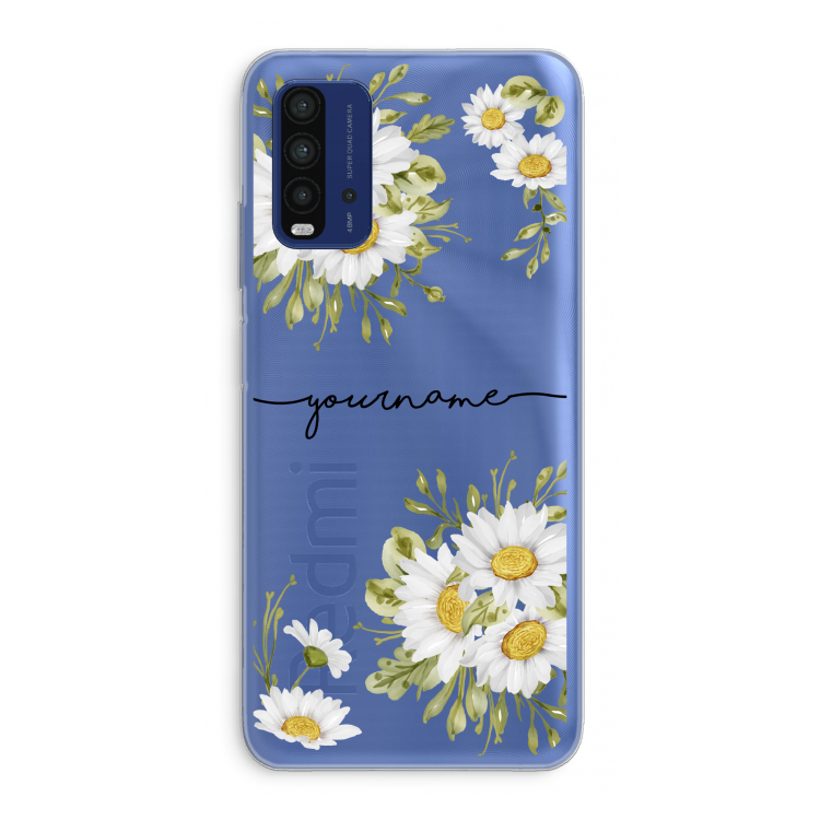 Daisies: Xiaomi Redmi 9T Transparant Hoesje