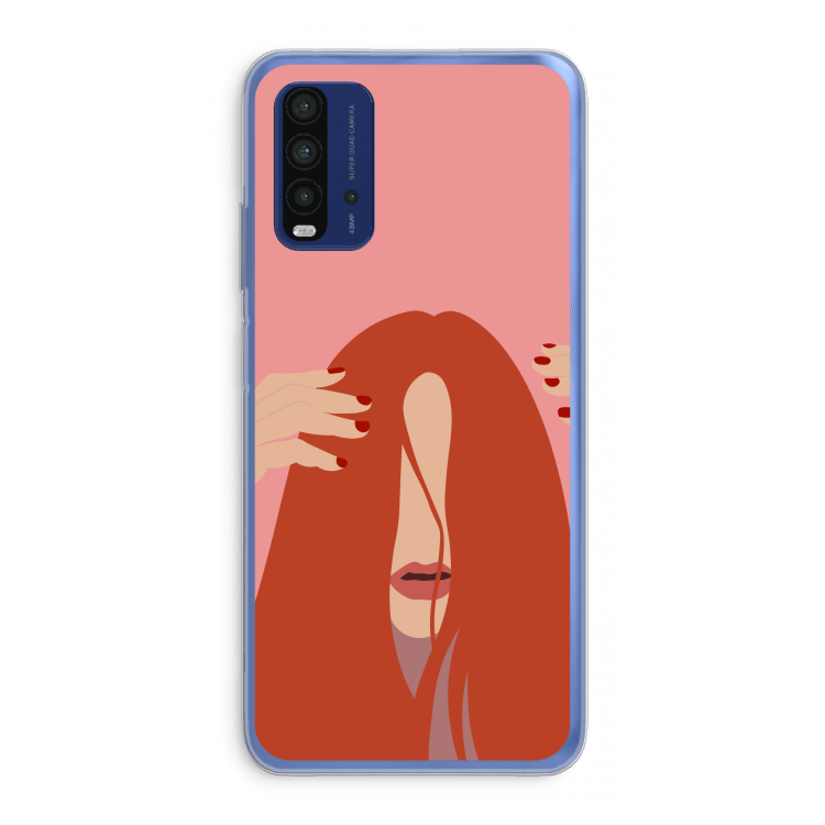 Woke up like this: Xiaomi Redmi 9T Transparant Hoesje