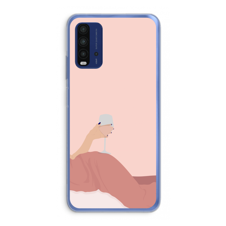 Wine: Xiaomi Redmi 9T Transparant Hoesje
