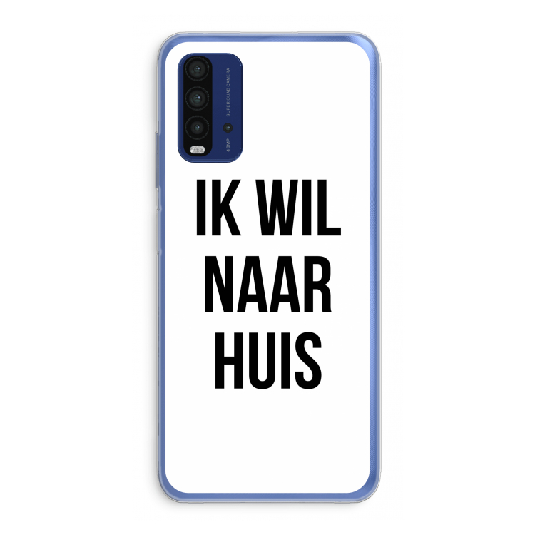 Ik wil naar huis: Xiaomi Redmi 9T Transparant Hoesje