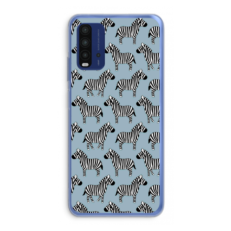 Zebra: Xiaomi Redmi 9T Transparant Hoesje