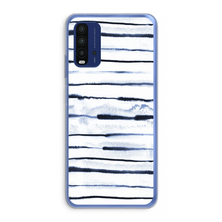 Ink Stripes: Xiaomi Redmi 9T Transparant Hoesje