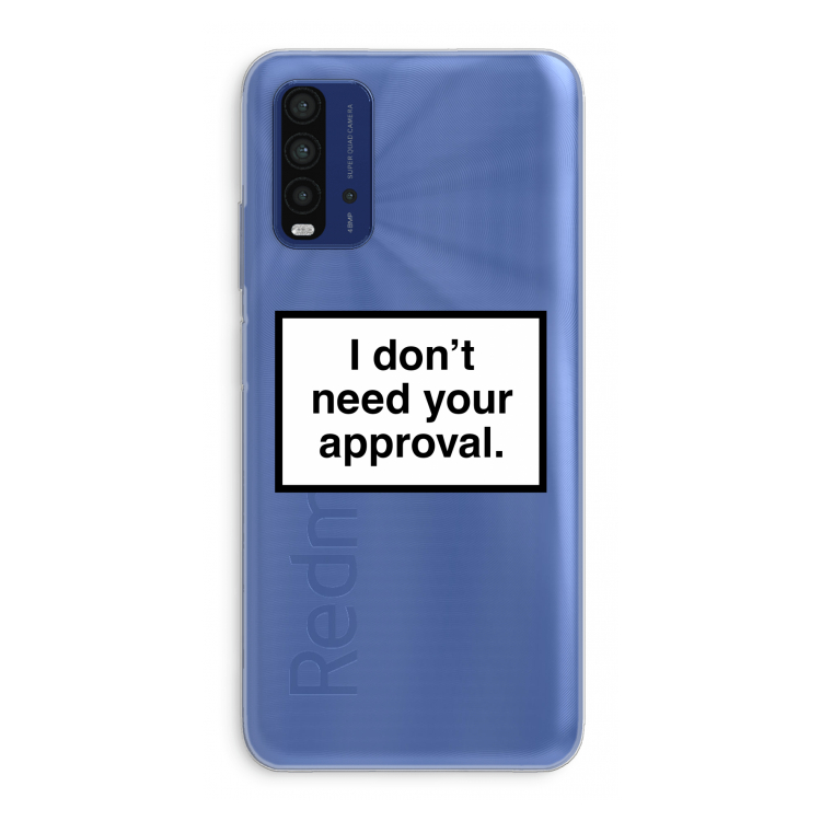 Don't need approval: Xiaomi Redmi 9T Transparant Hoesje