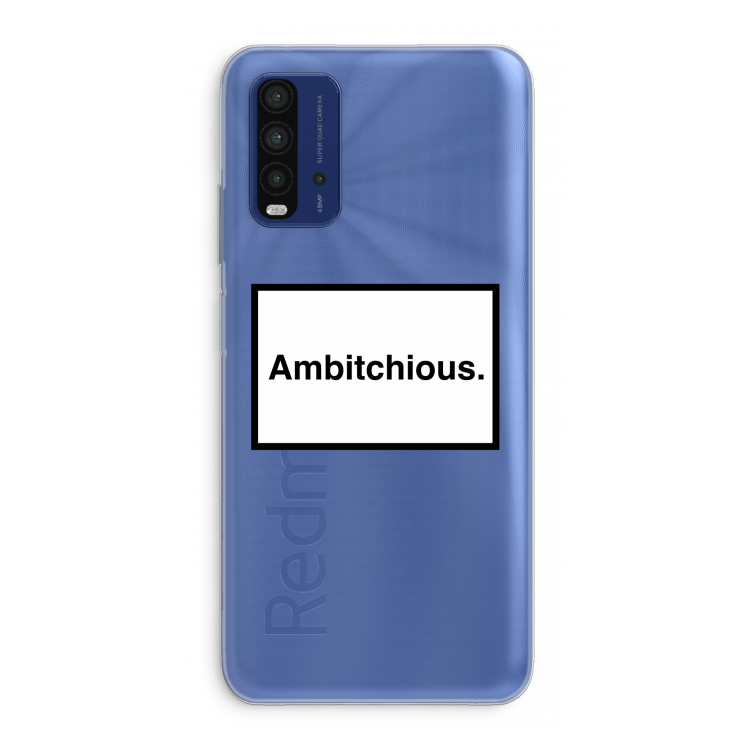 Ambitchious: Xiaomi Redmi 9T Transparant Hoesje
