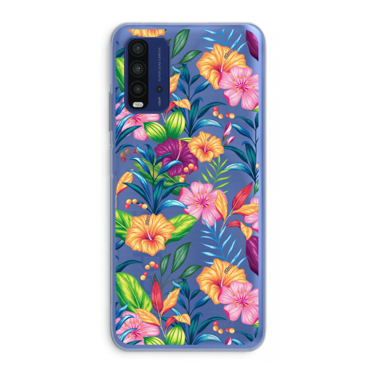 Tropisch 2: Xiaomi Redmi 9T Transparant Hoesje