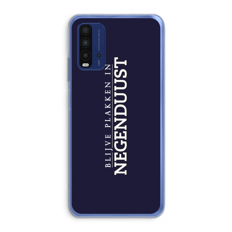 Blijve plakken in Negenduust: Xiaomi Redmi 9T Transparant Hoesje