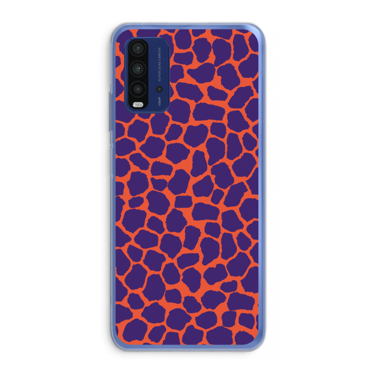 Purple Giraffe: Xiaomi Redmi 9T Transparant Hoesje