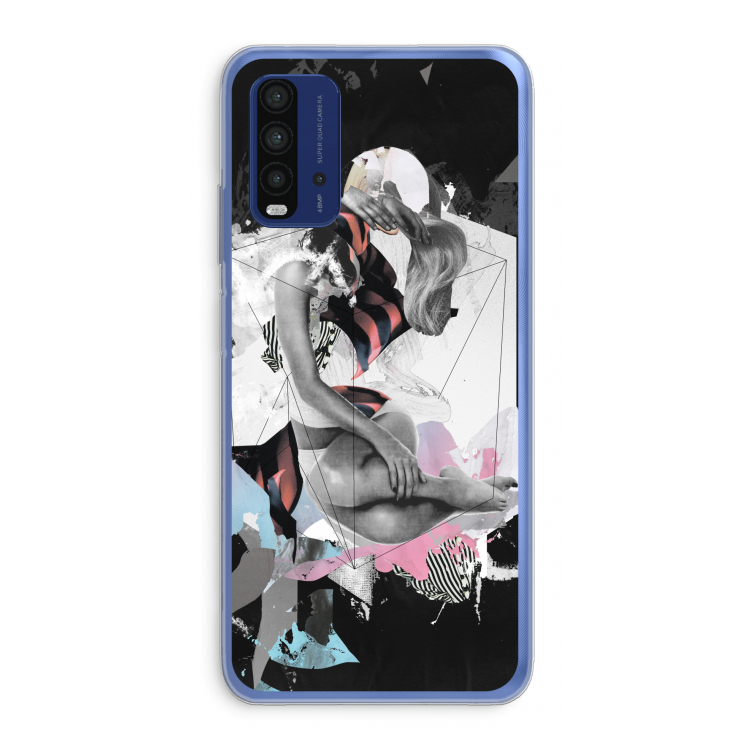 Camouflage de sommeil: Xiaomi Redmi 9T Transparant Hoesje
