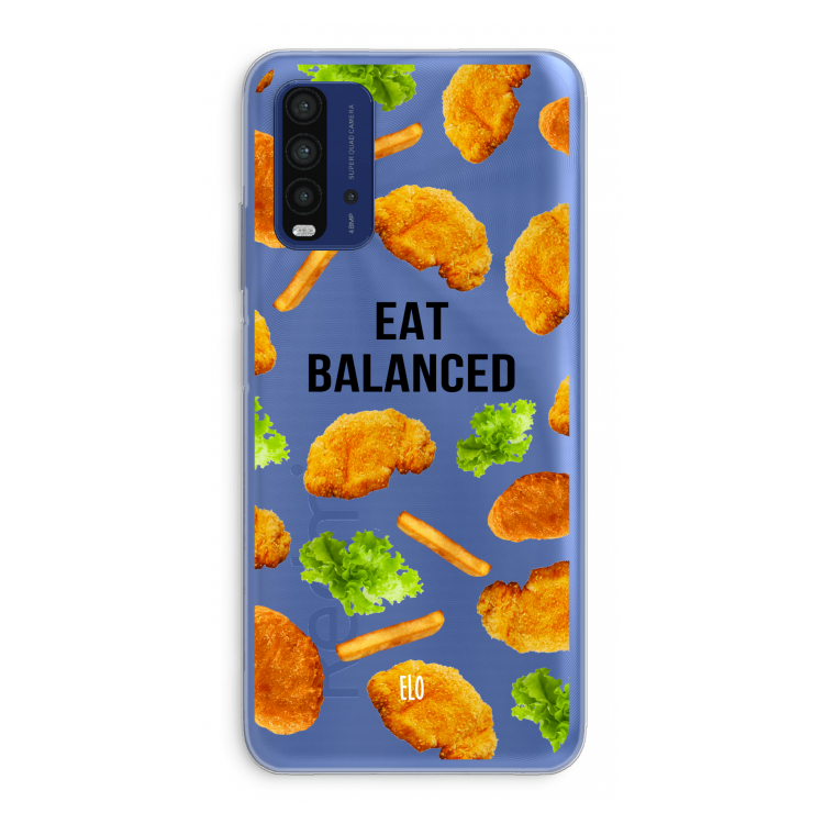 Eat Balanced: Xiaomi Redmi 9T Transparant Hoesje