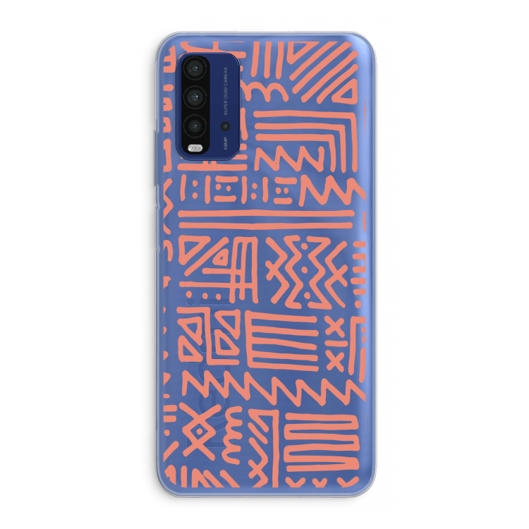 Marrakech Pink: Xiaomi Redmi 9T Transparant Hoesje