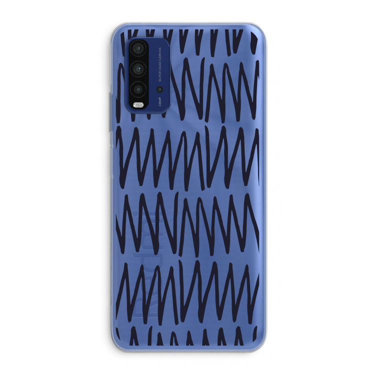 Marrakech Zigzag: Xiaomi Redmi 9T Transparant Hoesje