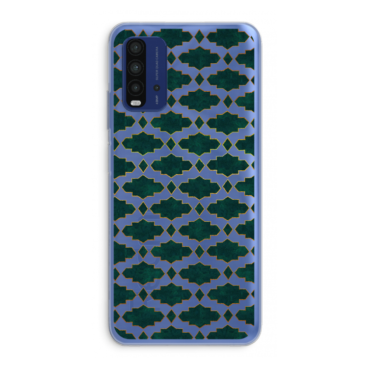 Moroccan tiles: Xiaomi Redmi 9T Transparant Hoesje