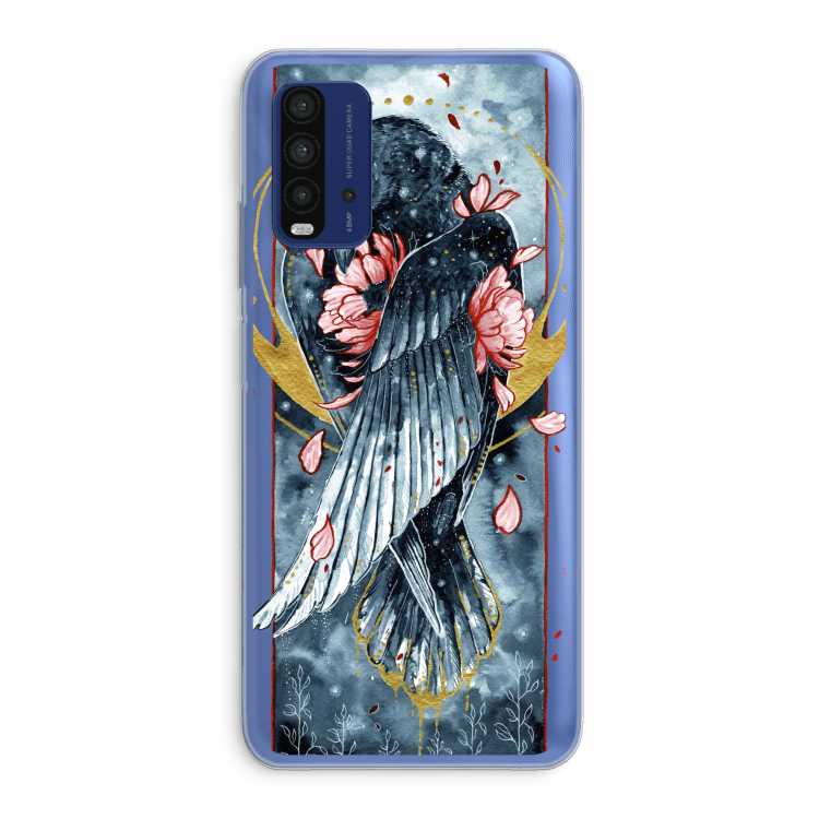 Golden Raven: Xiaomi Redmi 9T Transparant Hoesje