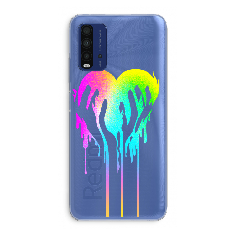Hold My Heart: Xiaomi Redmi 9T Transparant Hoesje