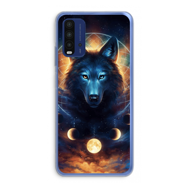 Wolf Dreamcatcher: Xiaomi Redmi 9T Transparant Hoesje