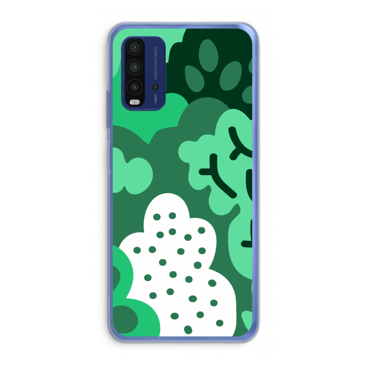 Bushes: Xiaomi Redmi 9T Transparant Hoesje