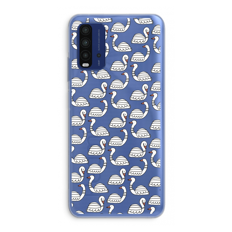 Zwanen: Xiaomi Redmi 9T Transparant Hoesje