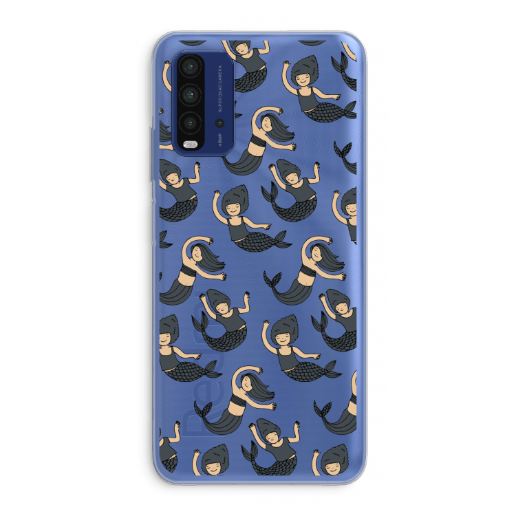 Zeemeermin: Xiaomi Redmi 9T Transparant Hoesje