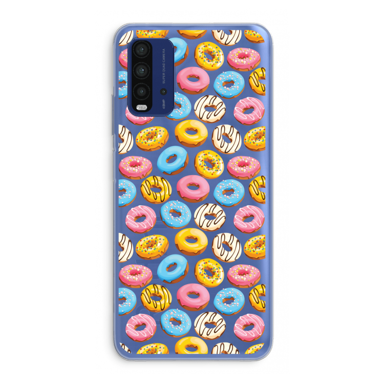 Pink donuts: Xiaomi Redmi 9T Transparant Hoesje