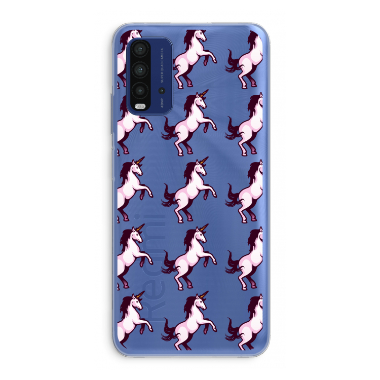 Musketon Unicorn: Xiaomi Redmi 9T Transparant Hoesje